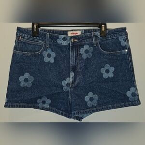 Wrangler Denim Floral Jean Shorts